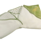 Sage and cream hooded baby towels