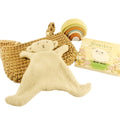 Little Lamb Rainbow Collection with lamb lovey, book, rainbow stacker and crochet pocket