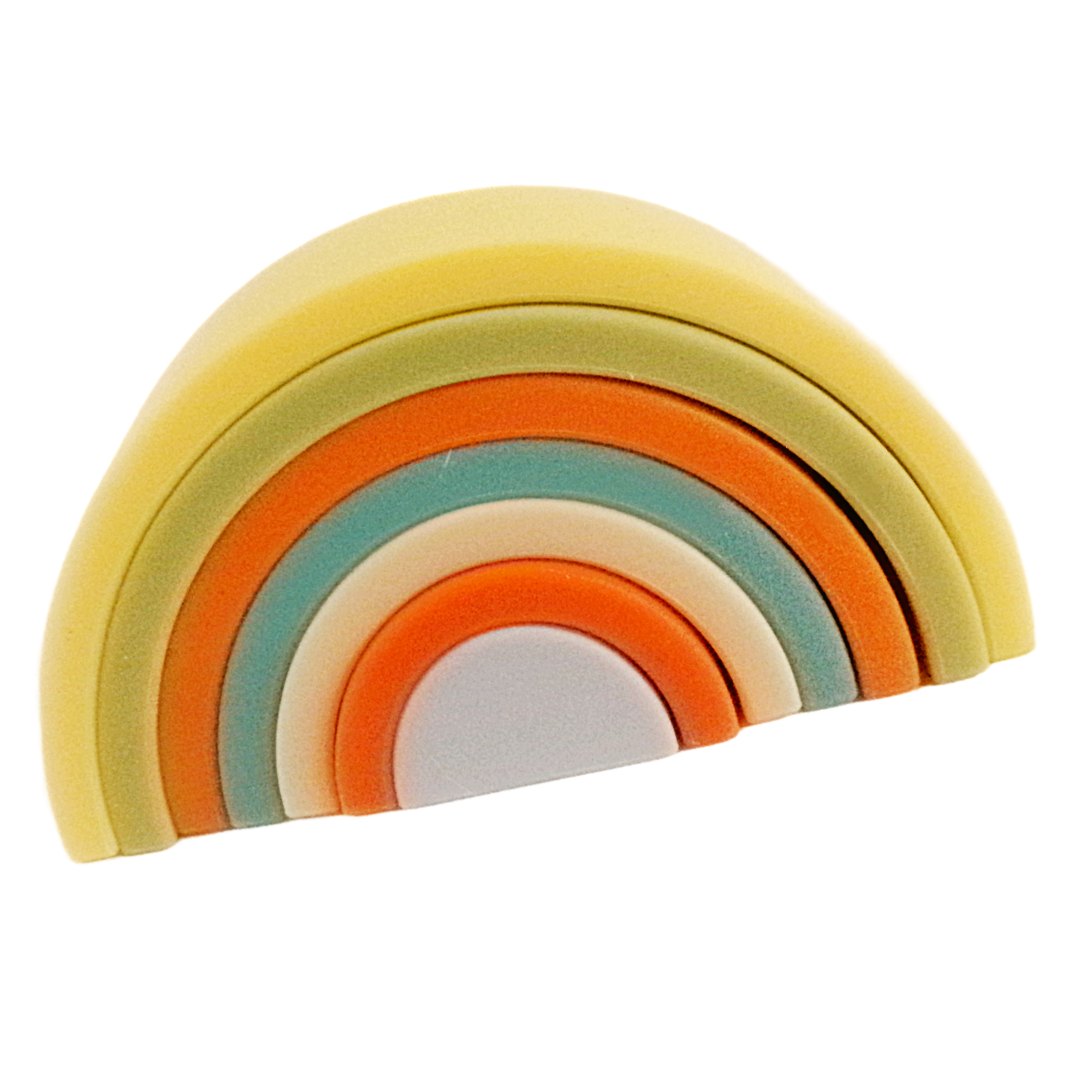 Rainbow stacker teether