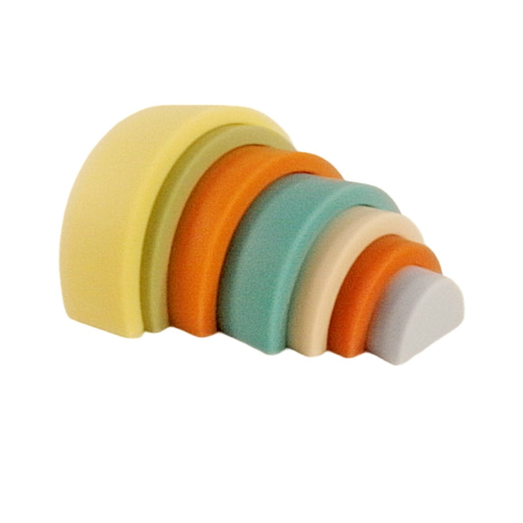 Rainbow stacker side view