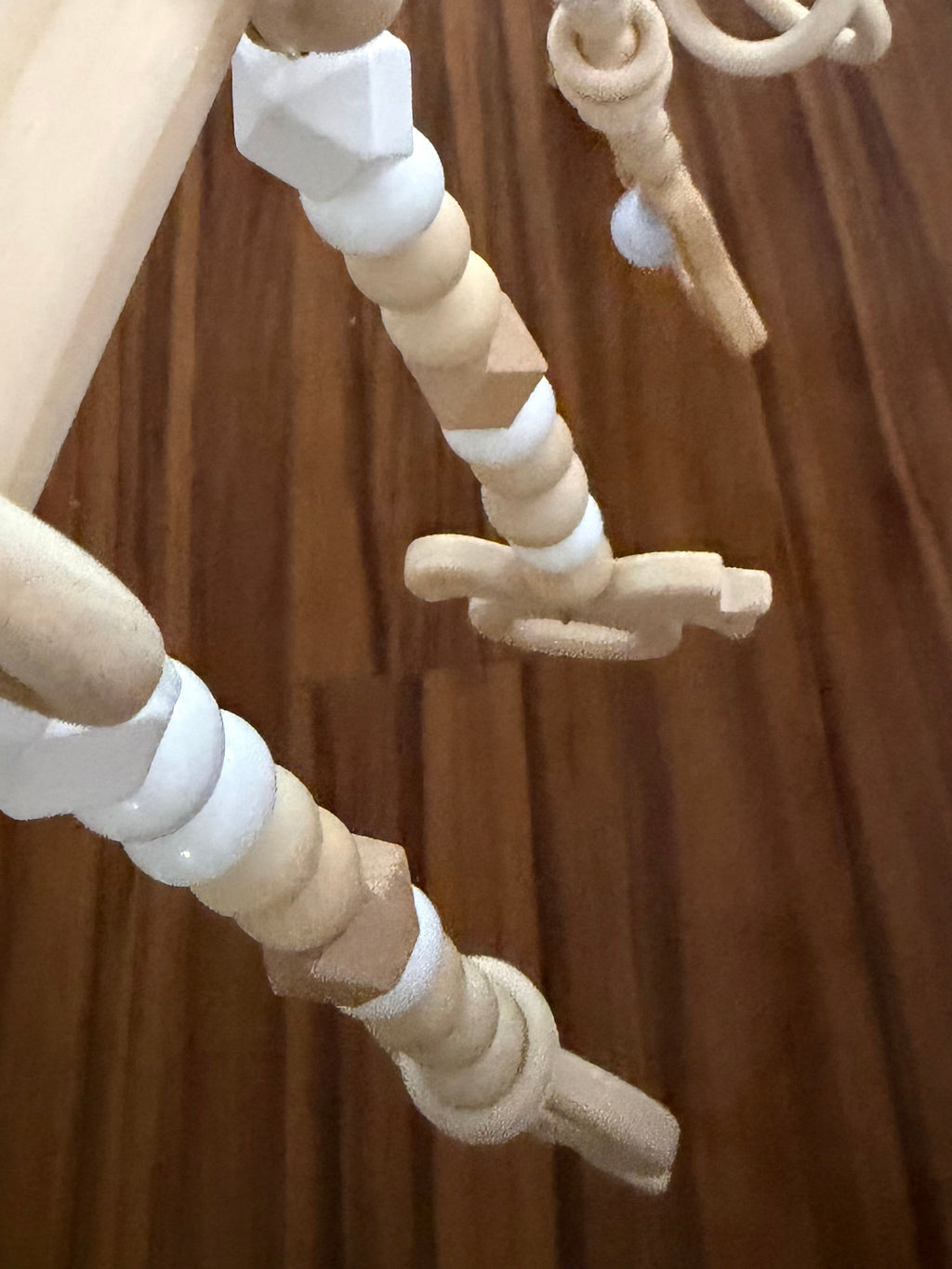 Wooden Play Gym with Hanging Beaded toys