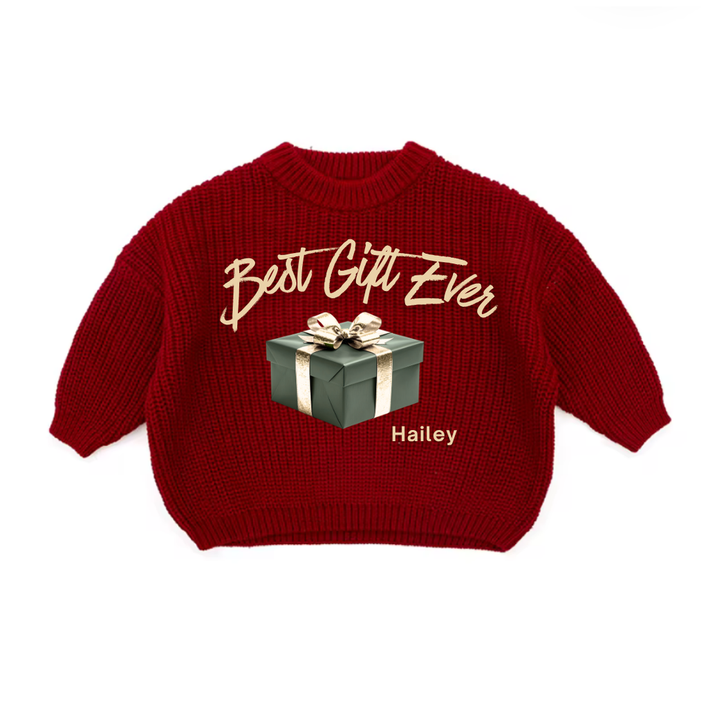 Best Gift Ever Personalized Christmas Sweater