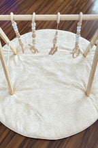 Wooden Play Gym with Hanging Beaded toys