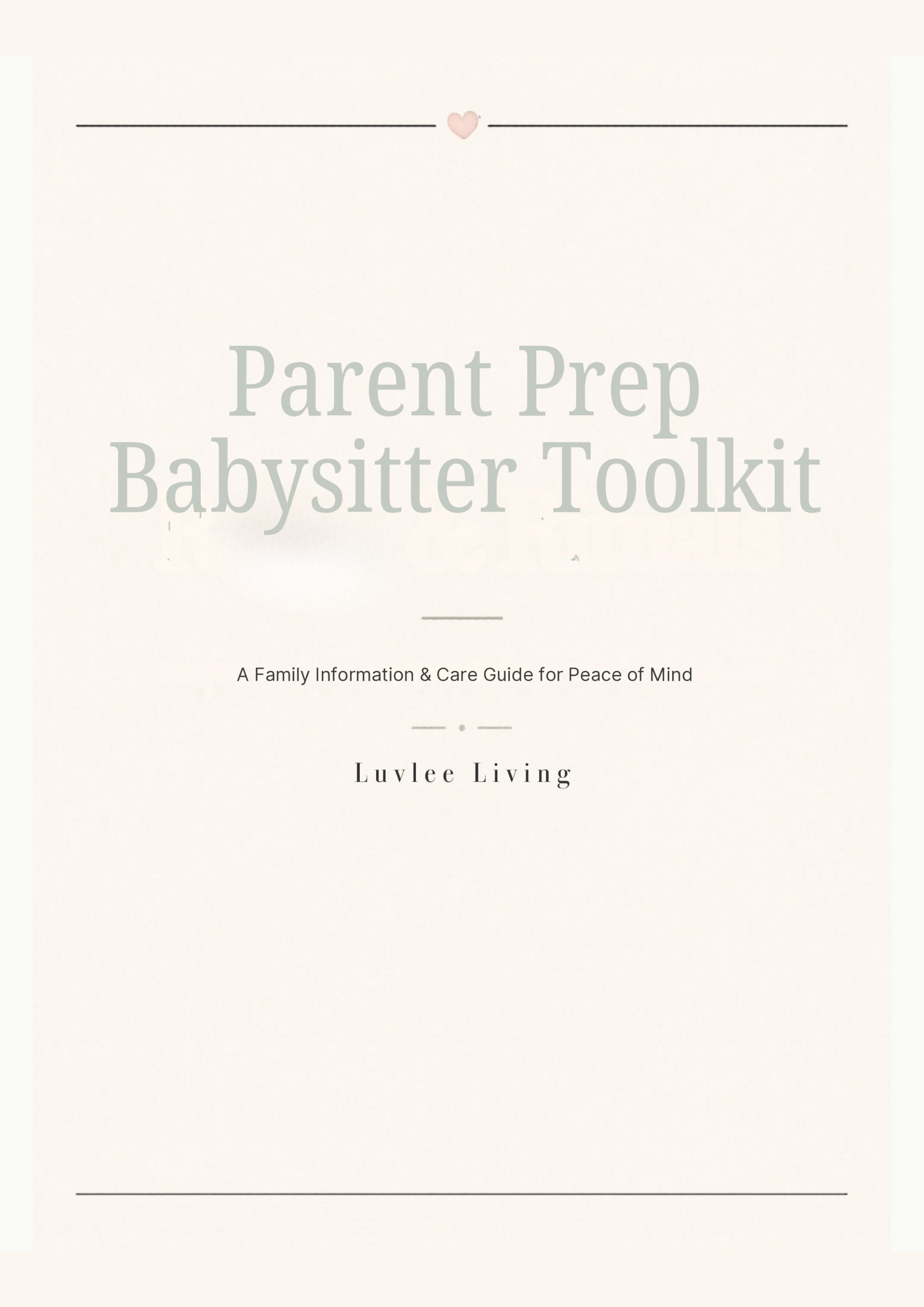Babysitter Prep Guide for Parents