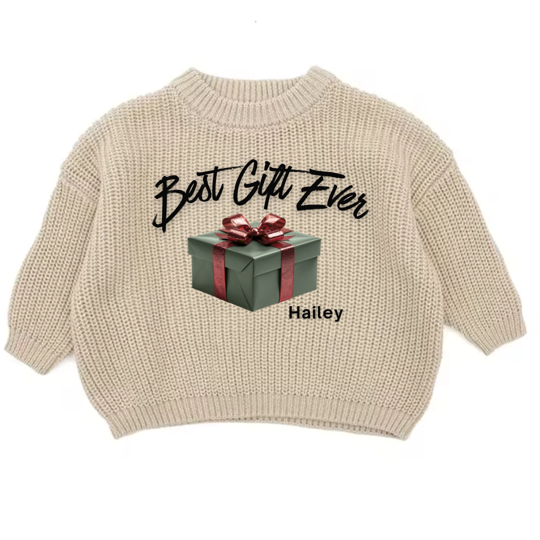 Best Gift Ever Personalized Christmas Sweater