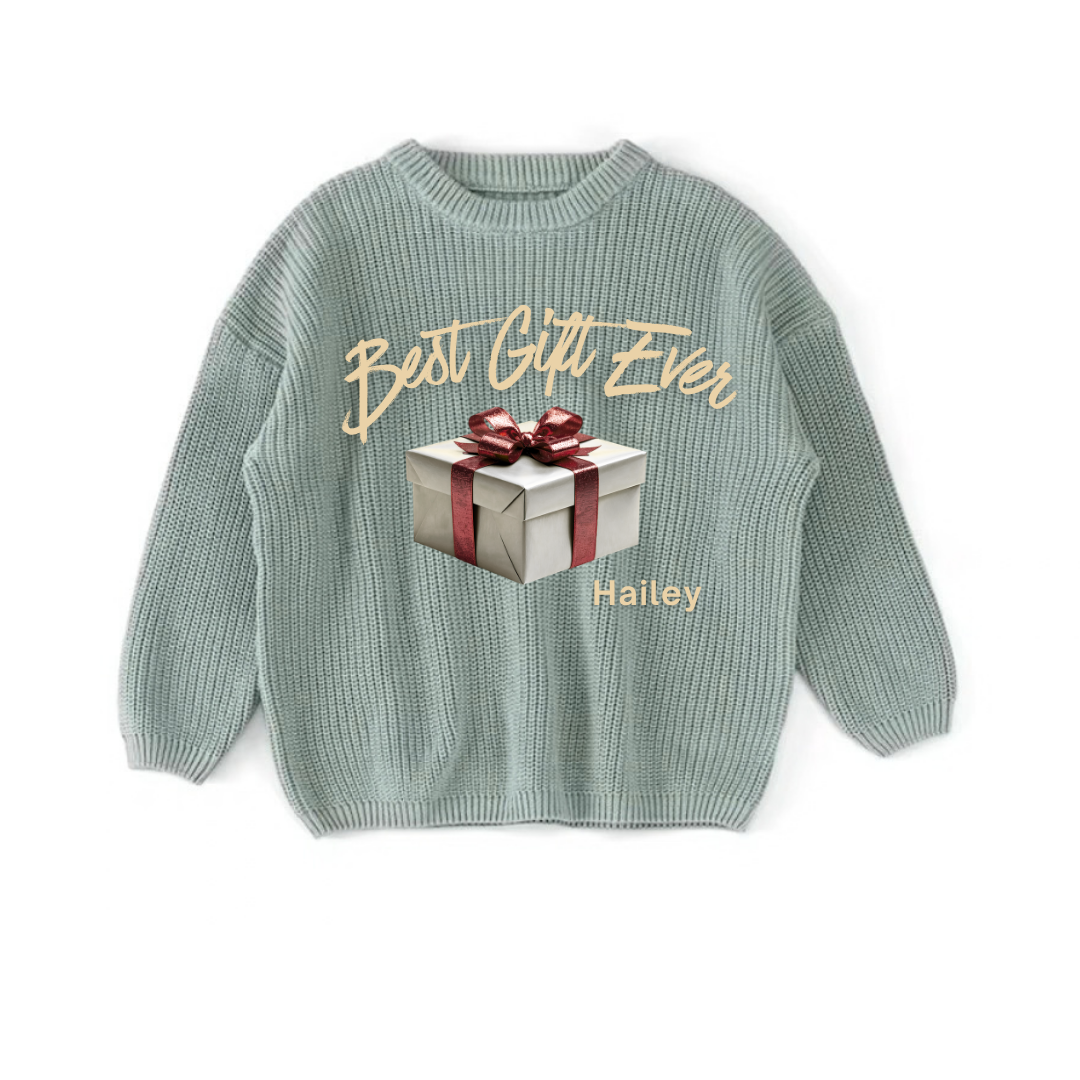 Best Gift Ever Personalized Christmas Sweater