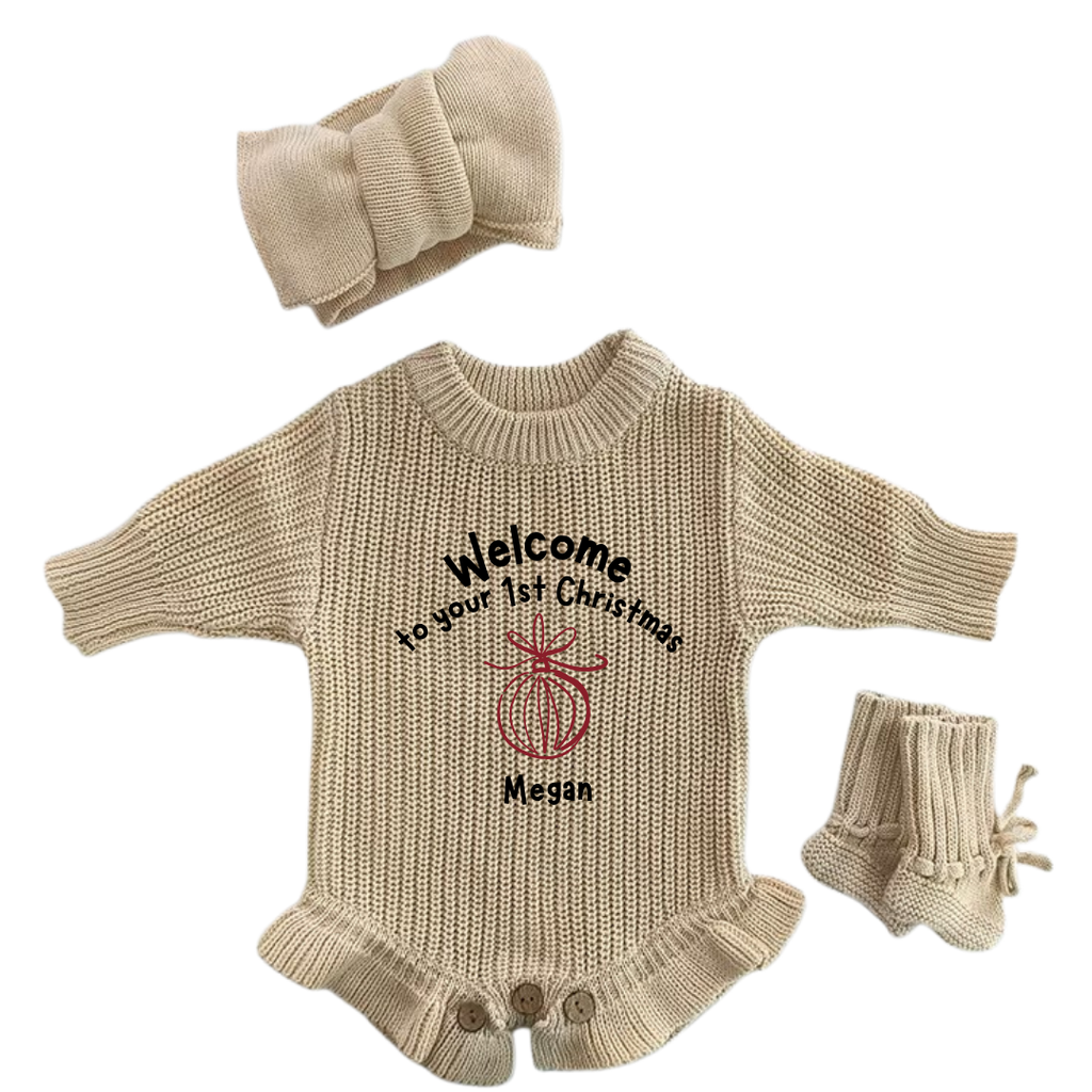 Baby's First Christmas Romper