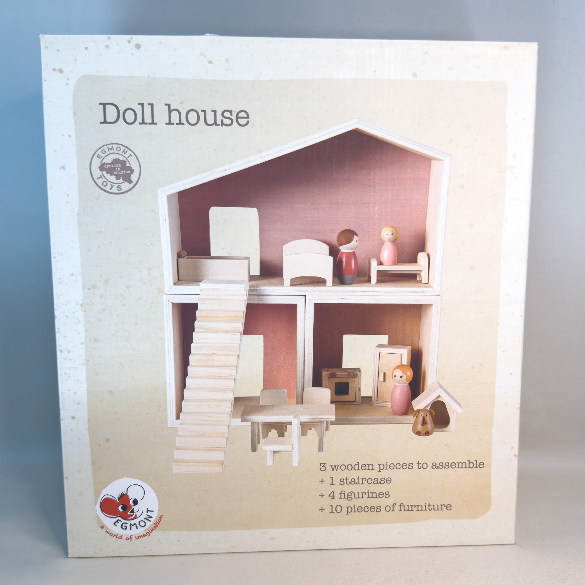 Montessori Take-along Play House with Plush Bears