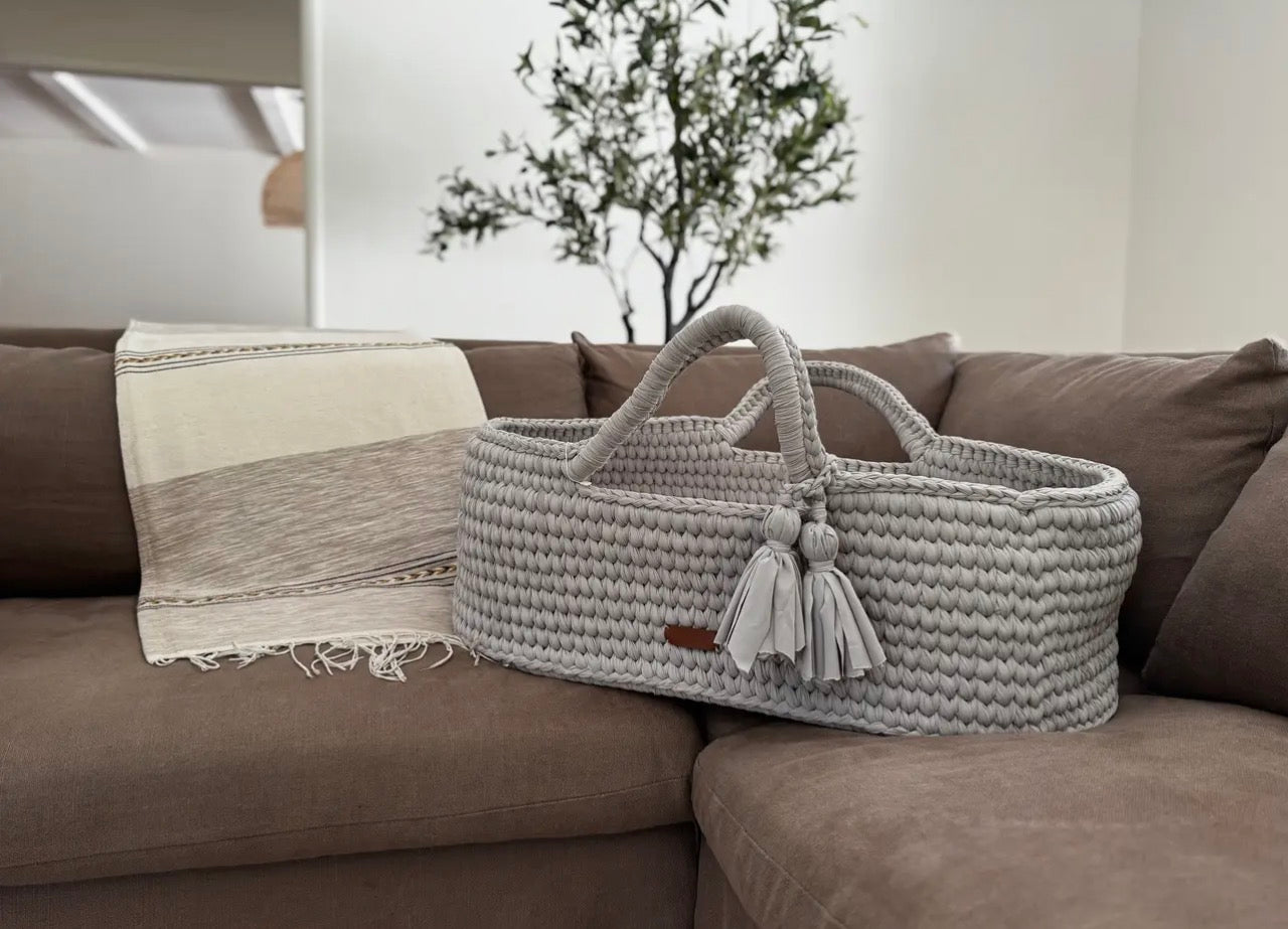 Bassinet Hand Woven Baby Moses Basket