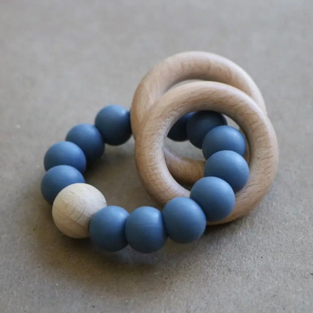 Ring Teether Silicone/Wood