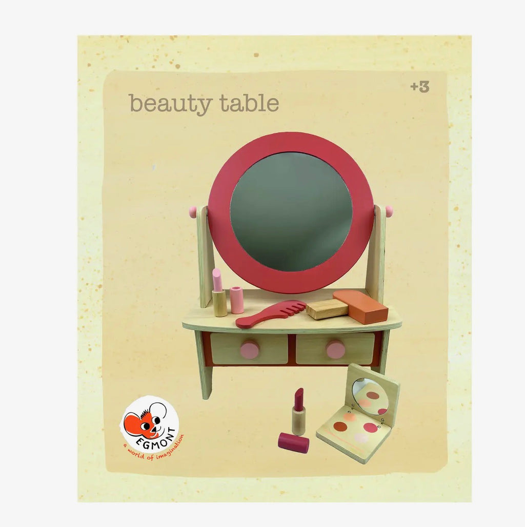 Beauty Table w/ Accessories - Wooden
