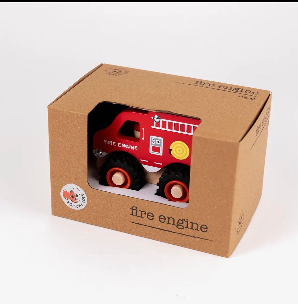 Wooden Toy Fire Truck