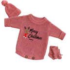 Rudolph First Christmas Personalized Romper