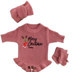 Rudolph First Christmas Personalized Romper
