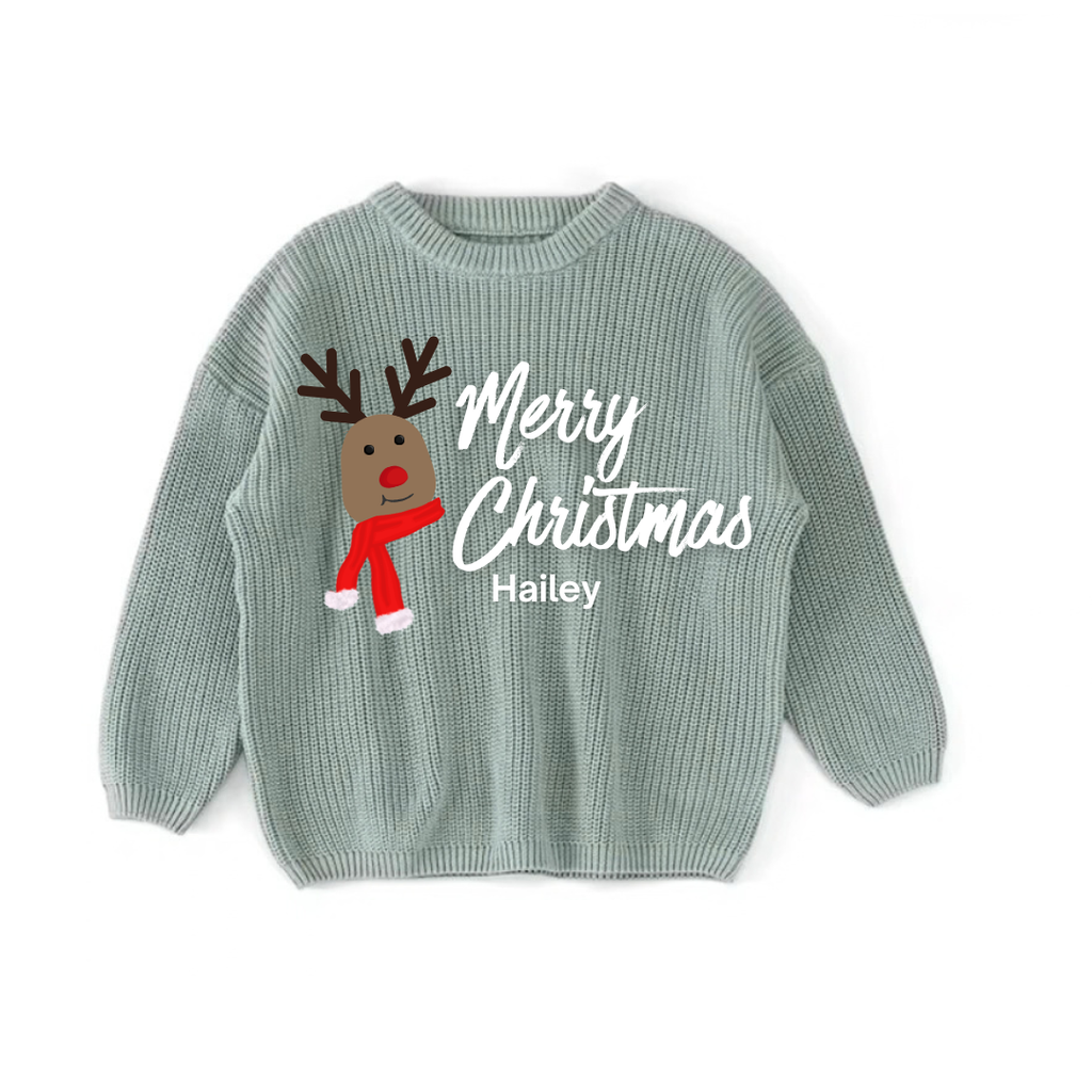 Rudolph Personalized Christmas Sweater