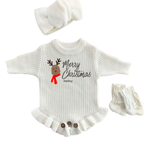 Rudolph First Christmas Personalized Romper