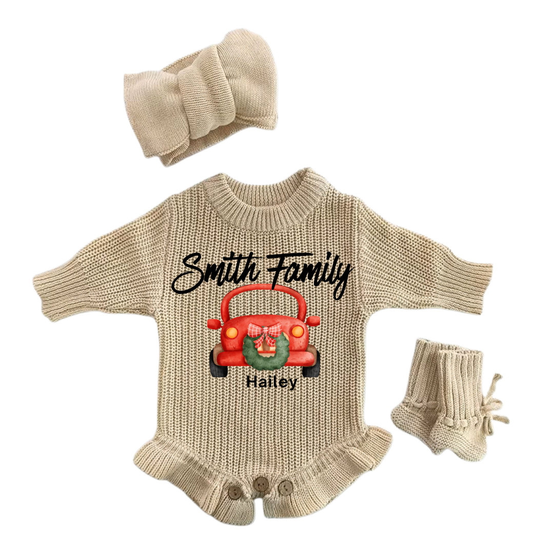 Family Christmas Personalized Romper
