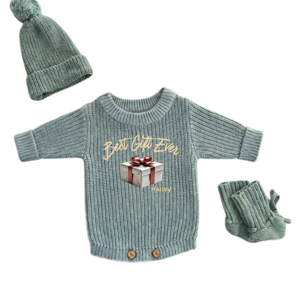 Best Gift Ever Personalized Christmas Romper