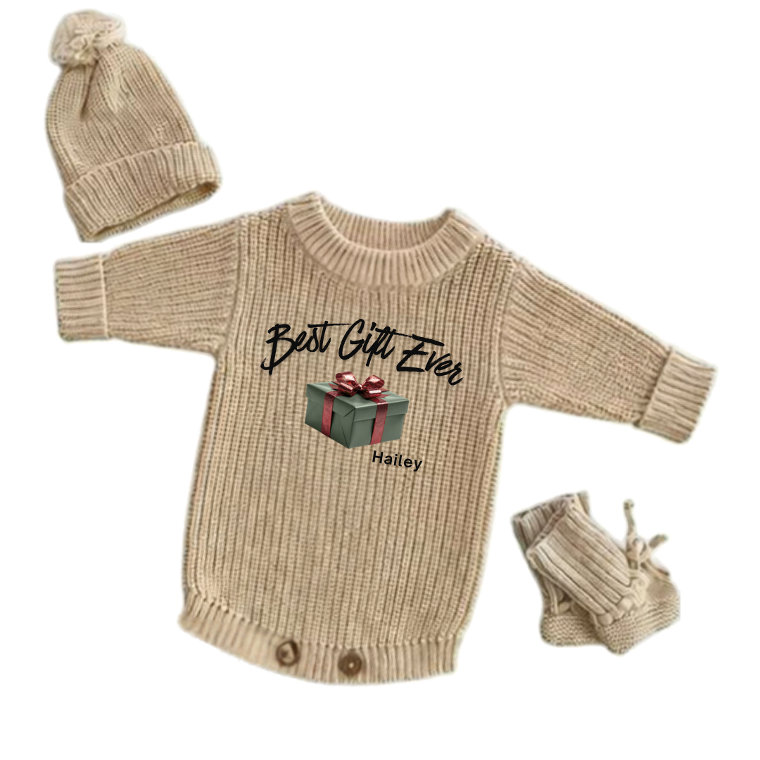 Best Gift Ever Personalized Christmas Romper