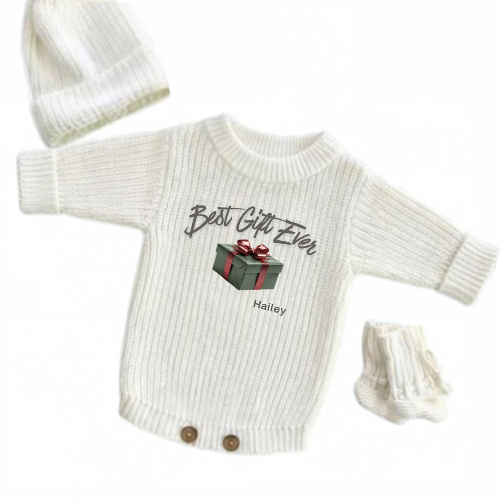 Best Gift Ever Personalized Christmas Romper