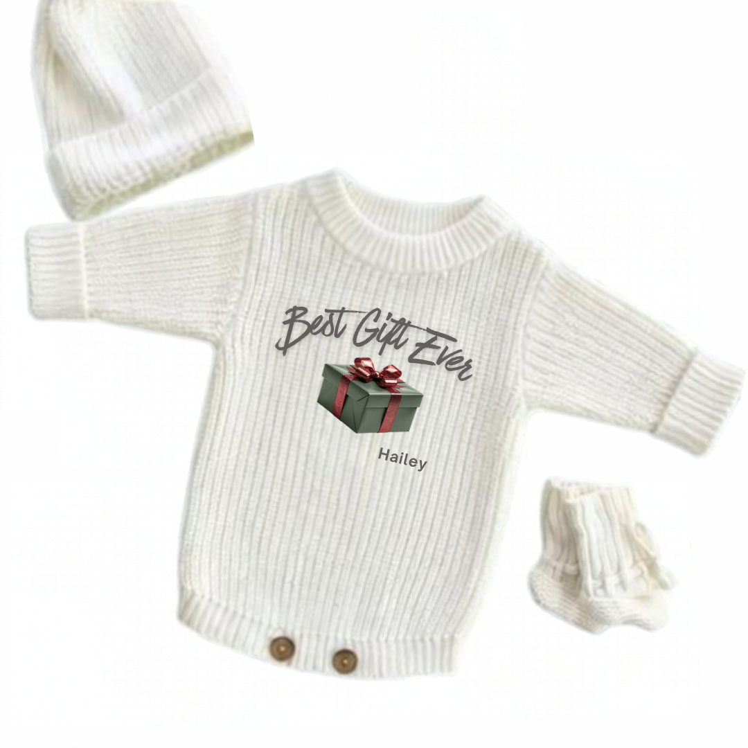 Best Gift Ever Personalized Christmas Romper