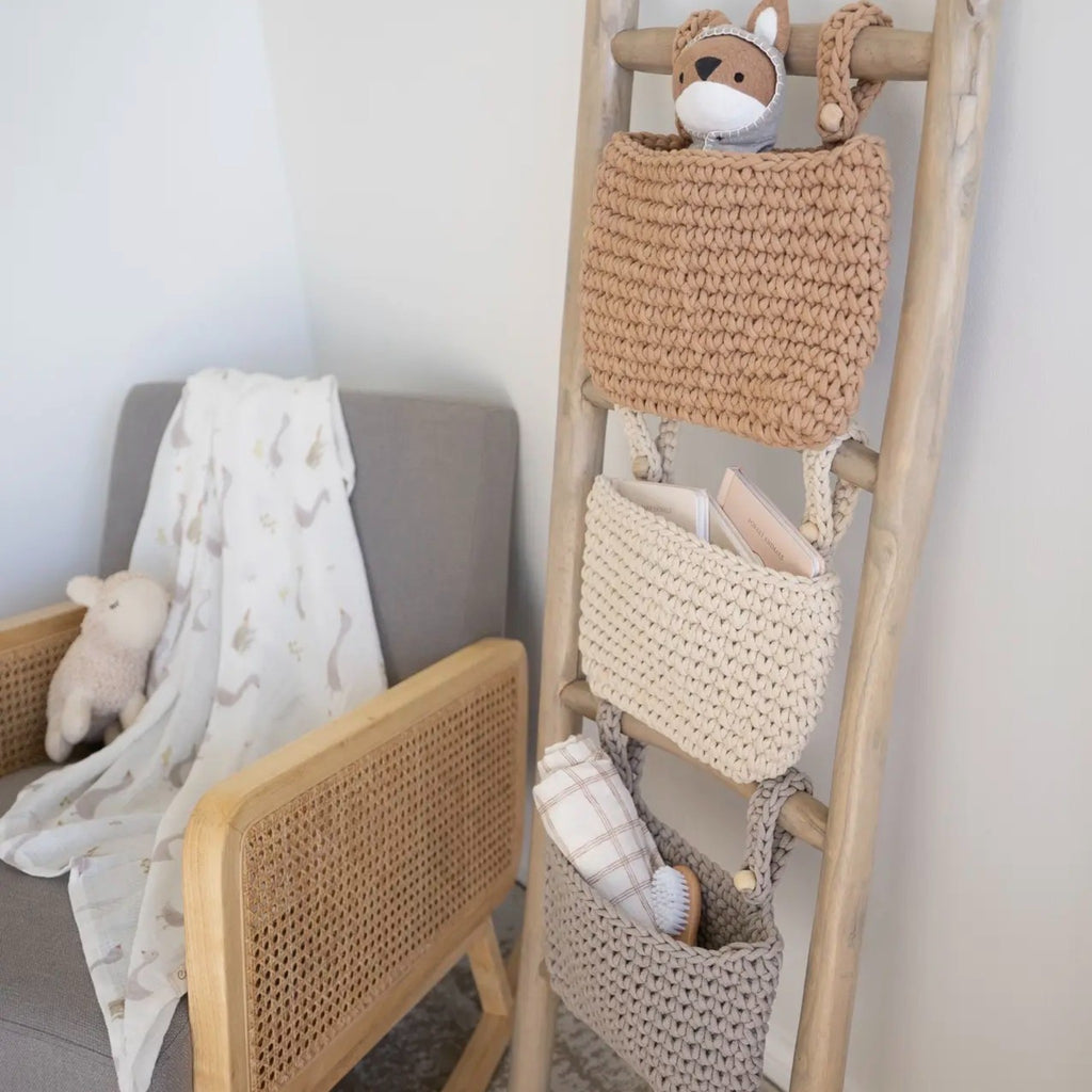 Hanging Storage Bin Trio set