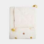 Crib Blanket with Pom Poms - Kendi/Safari Group