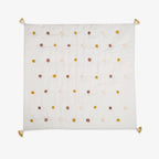 Crib Blanket with Pom Poms - Kendi/Safari Group
