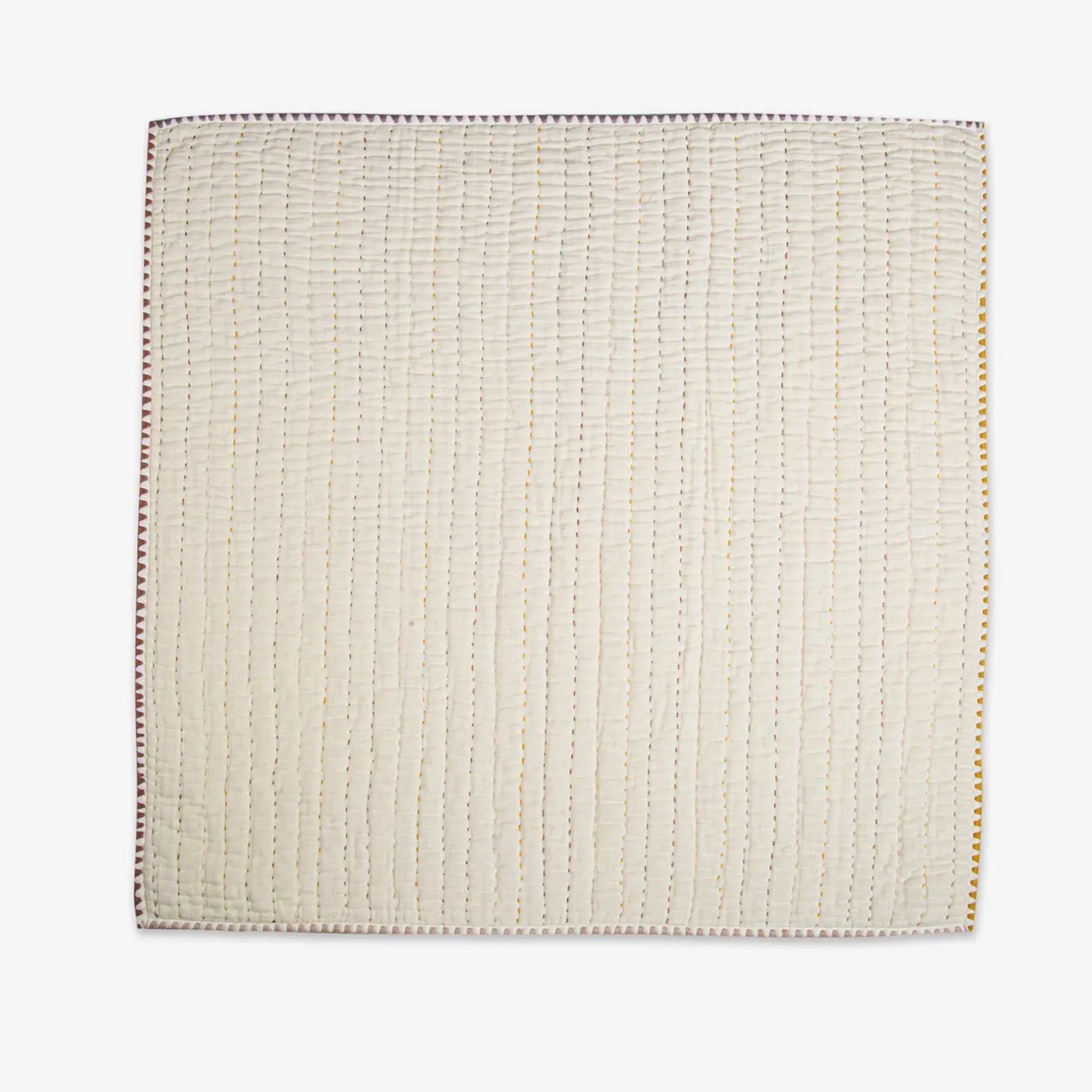 Crib Blanket two sided with Details - kendi/Gold and Cream